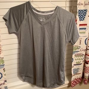 Gray dry fit shirt
